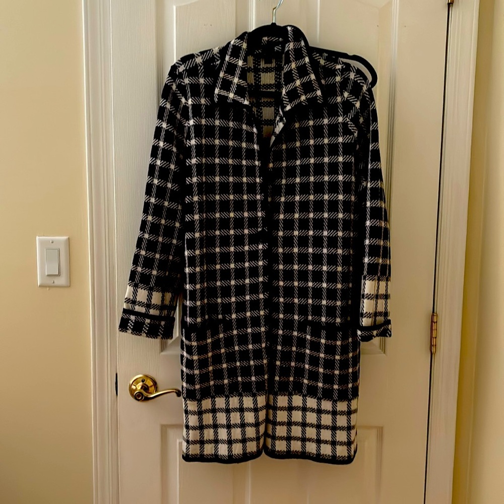 Women car coat/sweater heavy cotton sweater coat. Smoke free and pet free home